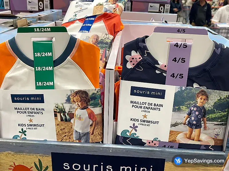 Costco SOURIS MINI SWIMWEAR KIDS SIZES 12M-5T