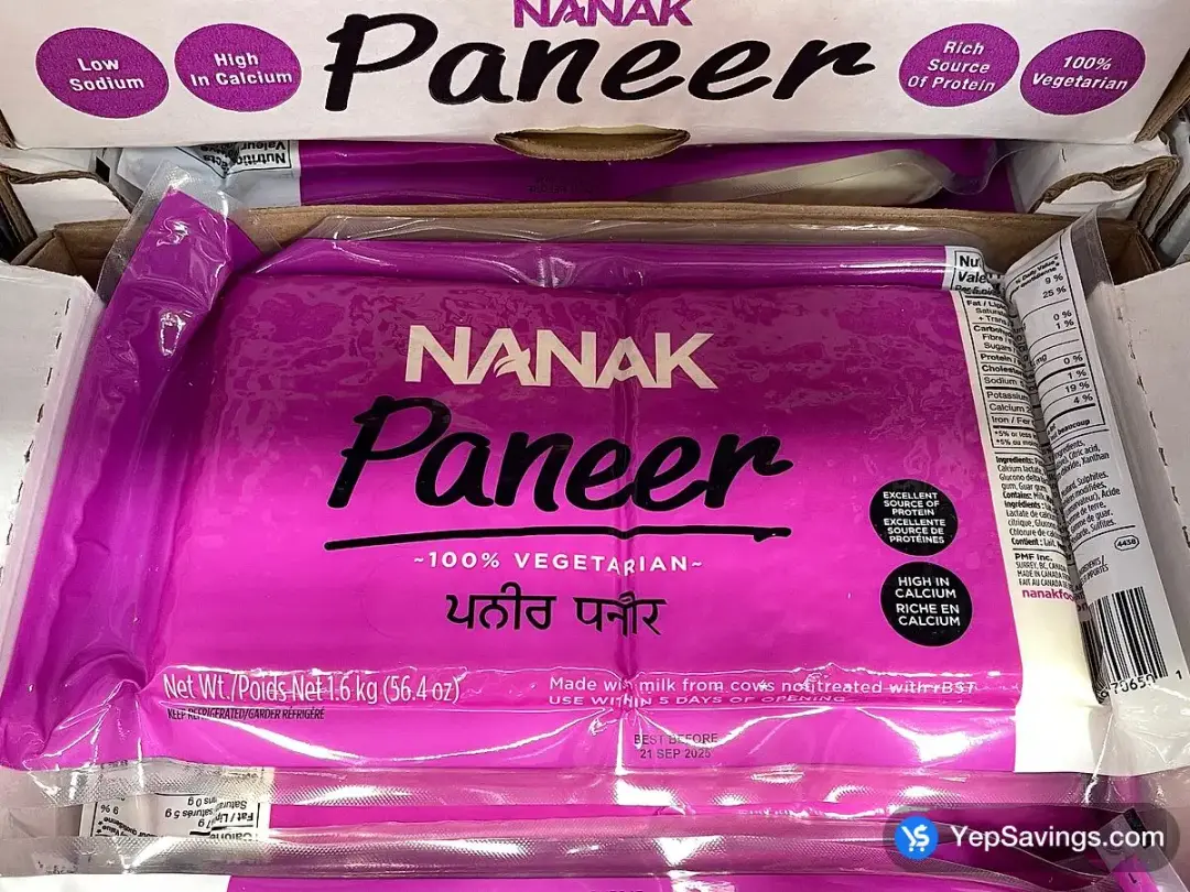 NANAK PANEER 1.6 kg - Costco Canada (ITM 319376)