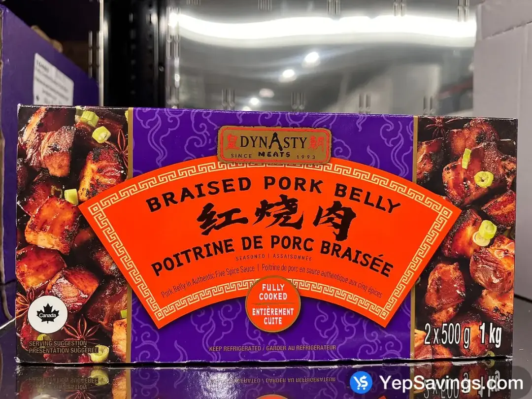 DYNASTY MEATS BRAISED PORK BELLY 2 x 500 g - Costco Canada (ITM 1111019)