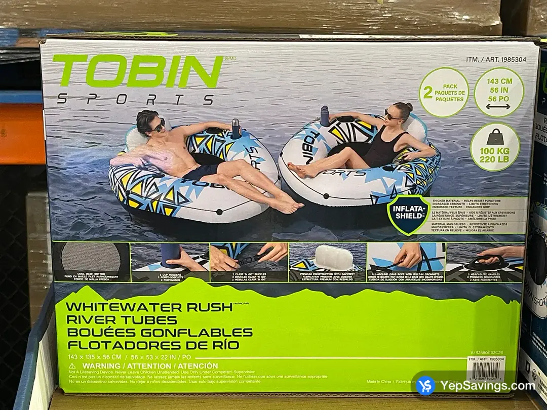TOBIN SPORTS RUSH RIVER TUBE 2 PACK - Costco Canada (ITM 1985304)