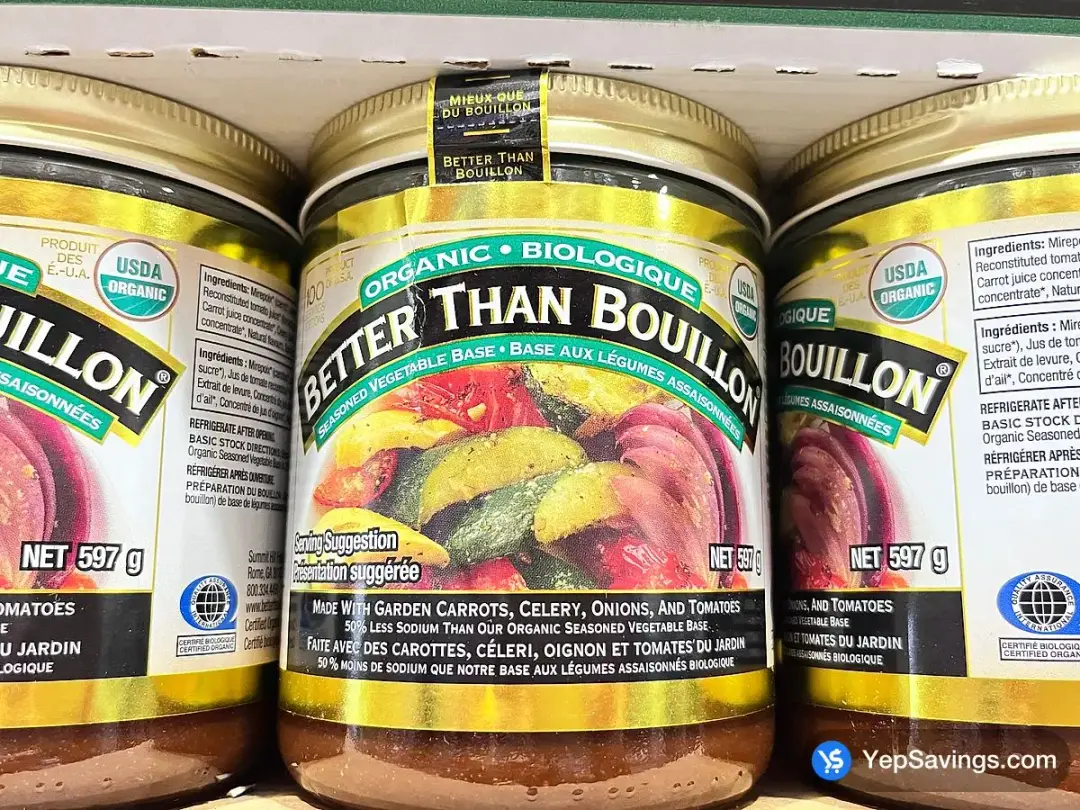 BETTER THAN BOUILLON ORG VEGETABLE BASE 597 g - Costco Canada (ITM 2227556)