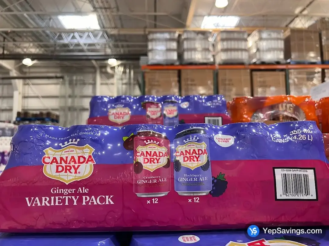 CANADA DRY GINGER ALE VARIETY 24 x 355 mL - Costco Canada (ITM 1165373)