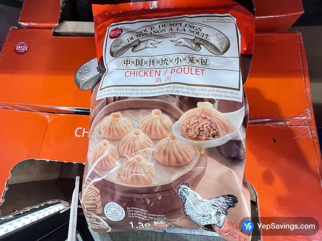 SYNEAR CHICKEN SOUP DUMPLINGS 1.36 kg - Costco Canada (ITM 8888123)