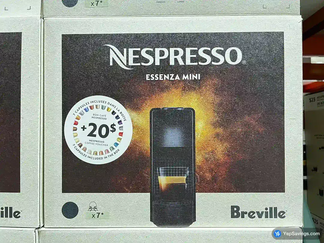 BREVILLE OL NESPRESSO MACHINE ESSENZA MINI GLOSSY - Costco Canada (ITM 1184588)