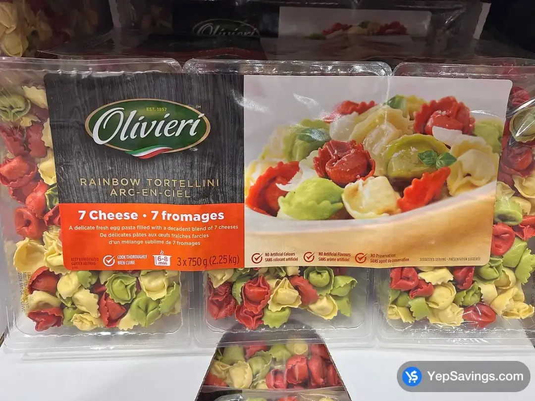 OLIVIERI 7 CHEESE TORTELLINI 3X750 g - Costco Canada (ITM 1391931)