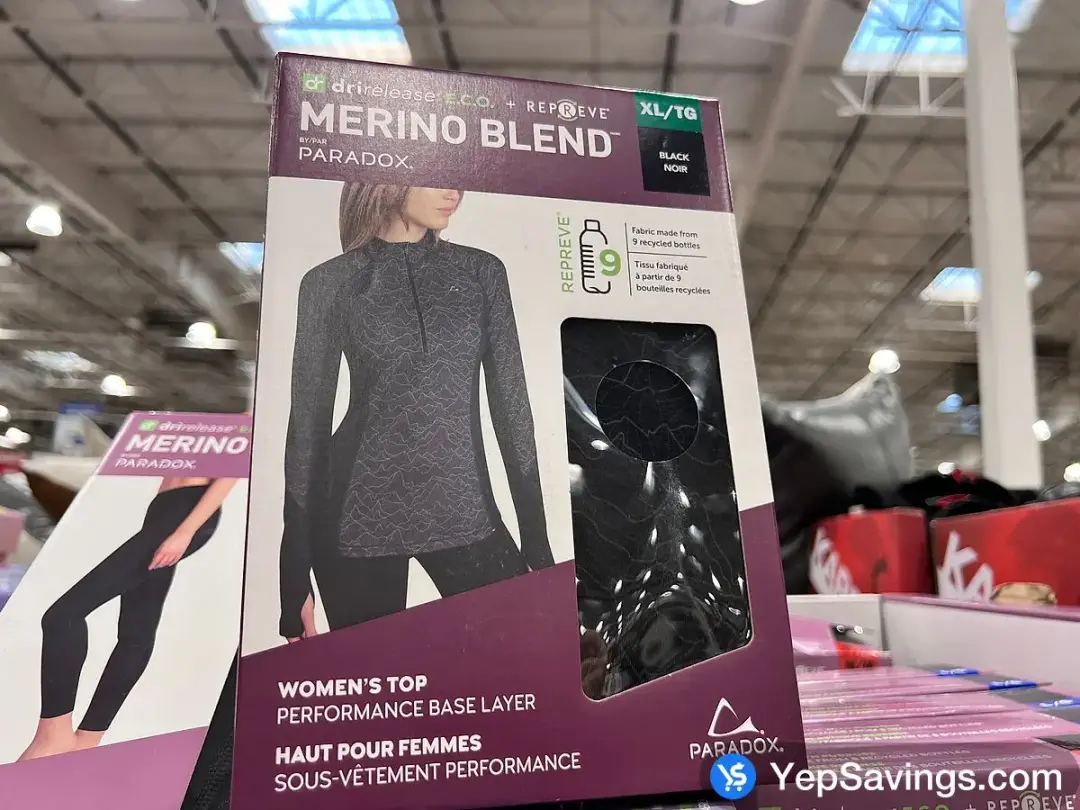 PARADOX BASE LAYER TOP +LADIES SIZES XS-XL - Costco Canada (ITM 363625)