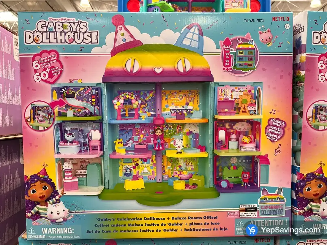 SPIN MASTER GABBY'S DOLLHOUSE WITH 6 DELUXE ROOMS - Costco Canada (ITM 1785072)