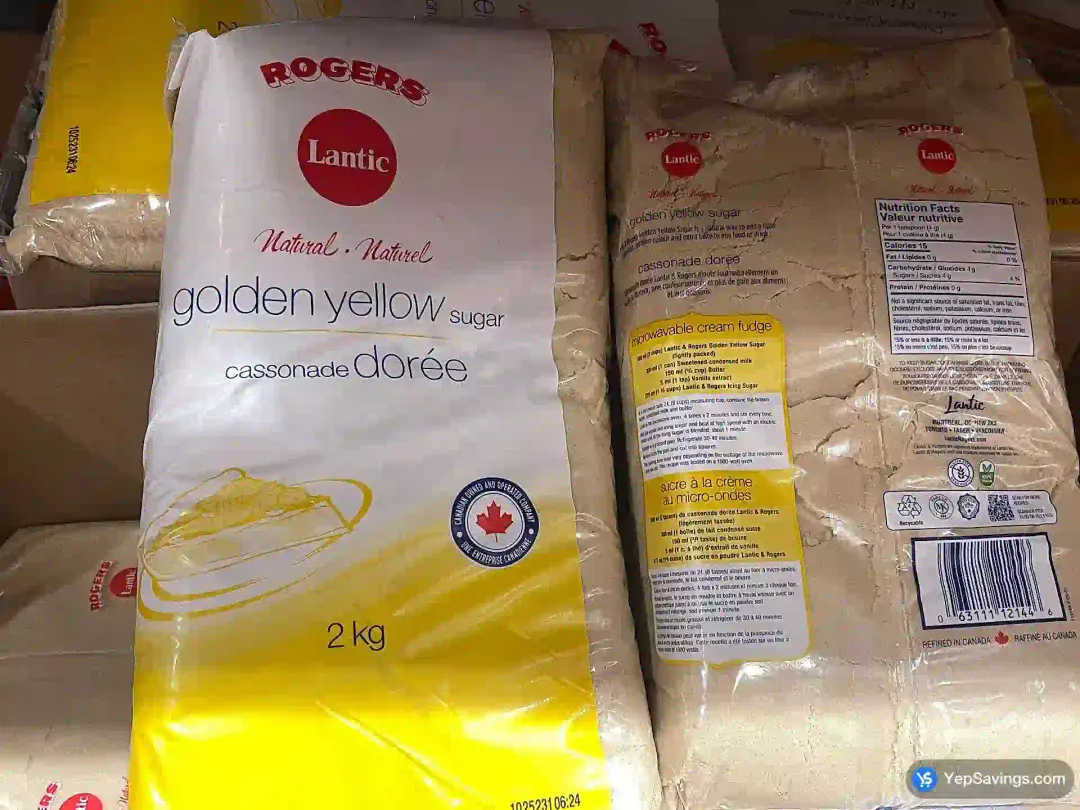 ROGER'S GOLDEN YELLOW SUGAR 2 kg - Costco Canada (ITM 12144)
