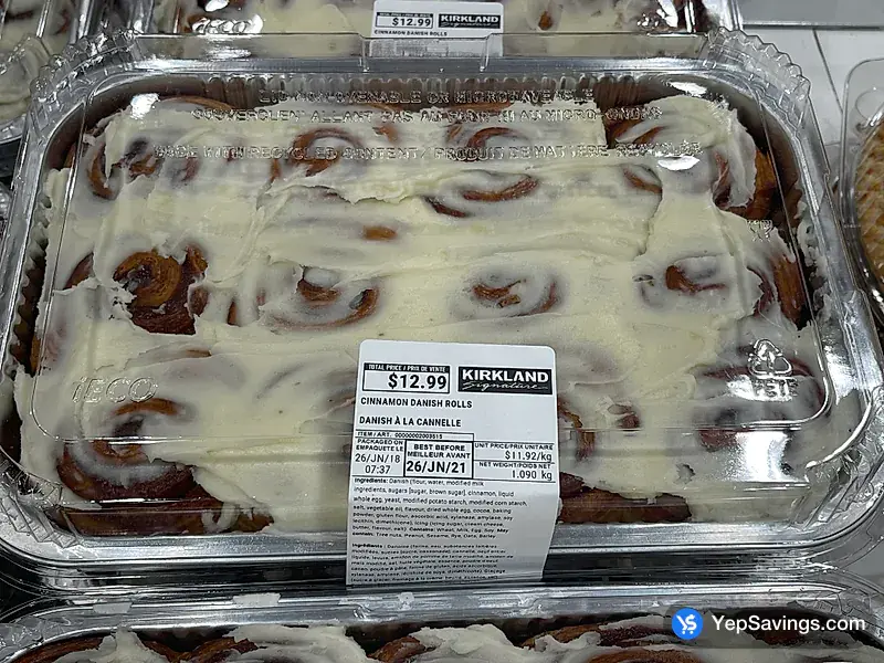 Costco CINNAMON DANISH 1.090 kg