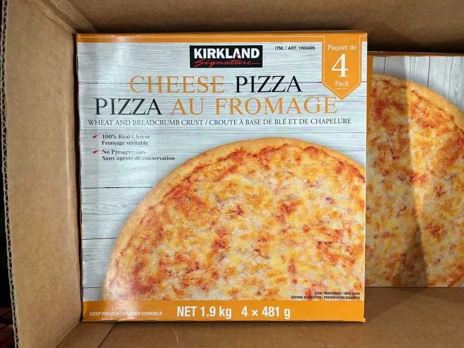 KIRKLAND SIGNATURE CHEESE PIZZA 4X481 g - Costco Canada (ITM 1008499)