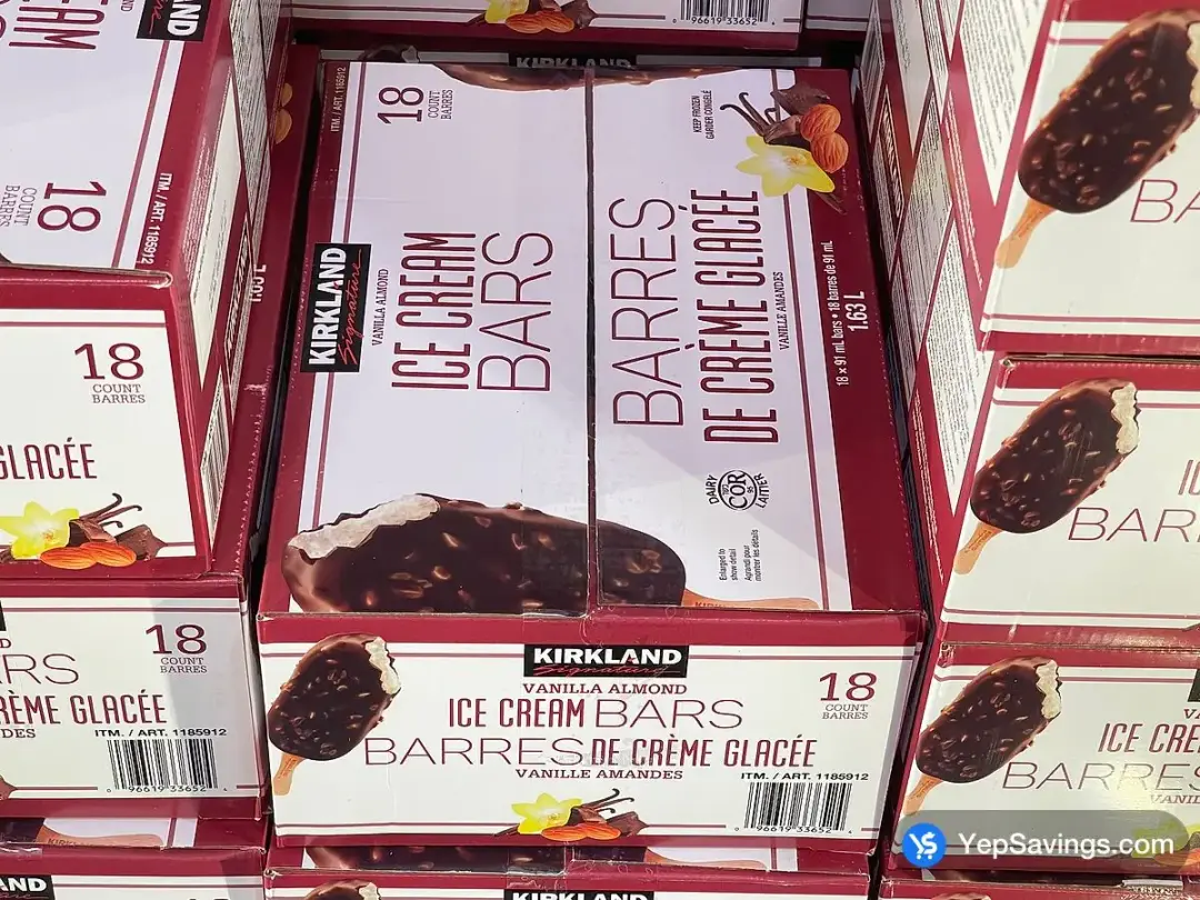 KIRKLAND SIGNATURE ICE CREAM BARS 18 x 91 ml - Costco Canada (ITM 1185912)