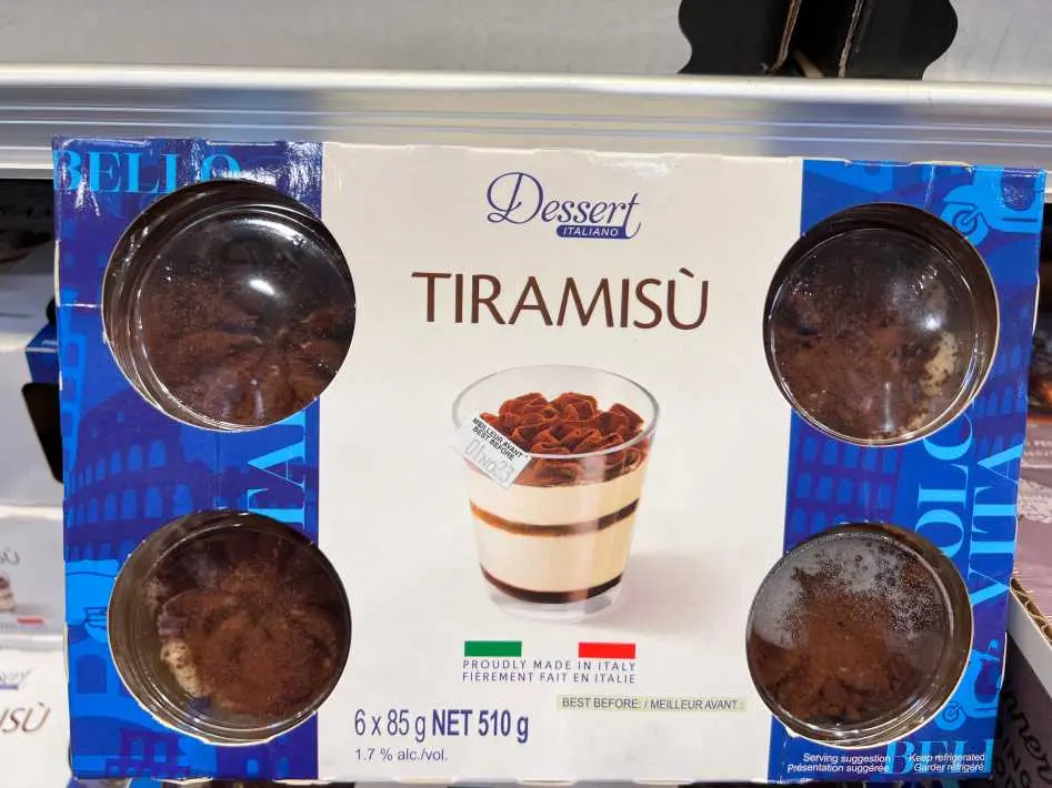 PREMIUM DESSERTS FRESH ITALIAN TIRAMISU 6 X 85 g - Costco Canada (ITM 5056000)