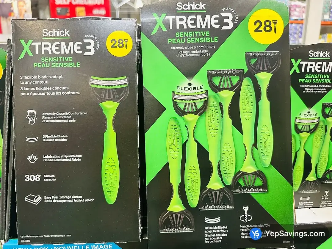 COSTCO SCHICK XTREME 3 RAZOR PACK OF 28 – (ITM 1789481)