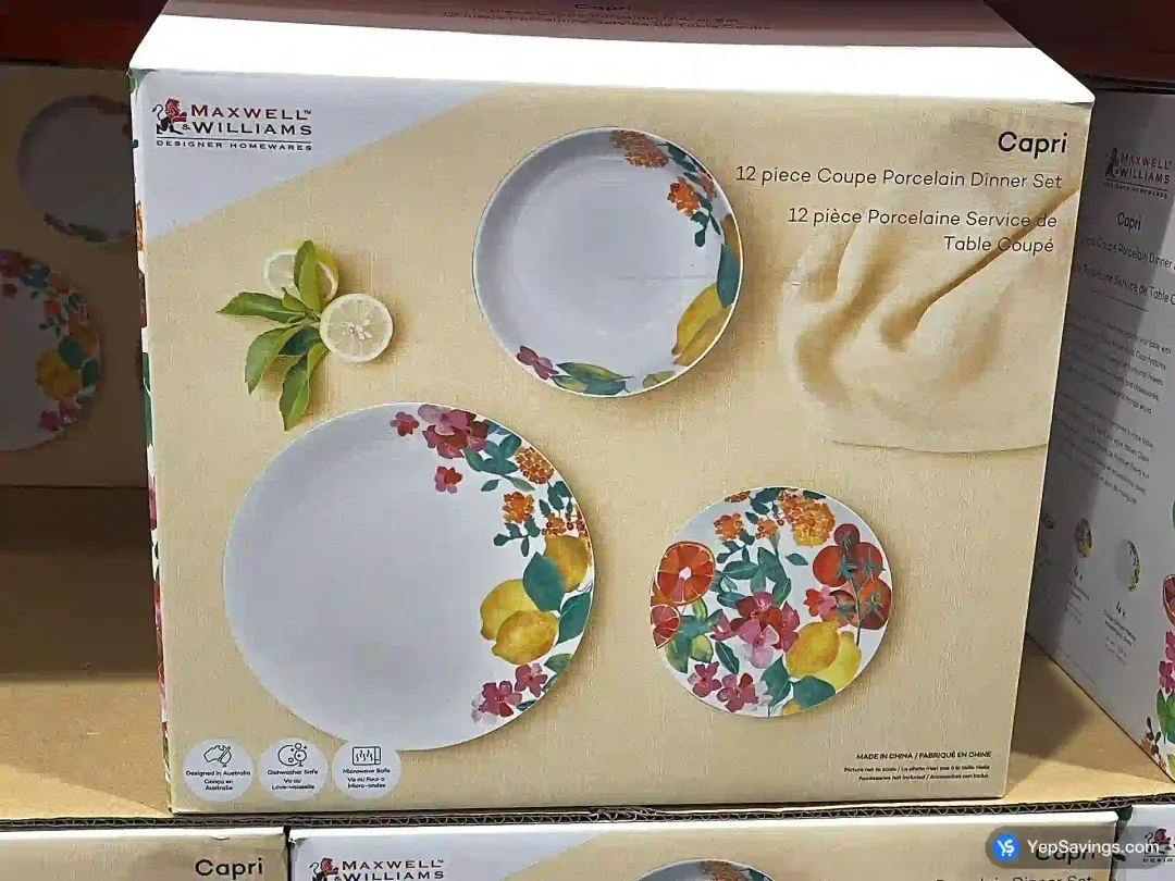 MAXWELL & WILLIAMS DINNERWARE SET 12 PIECES - Costco Canada (ITM 1041712)