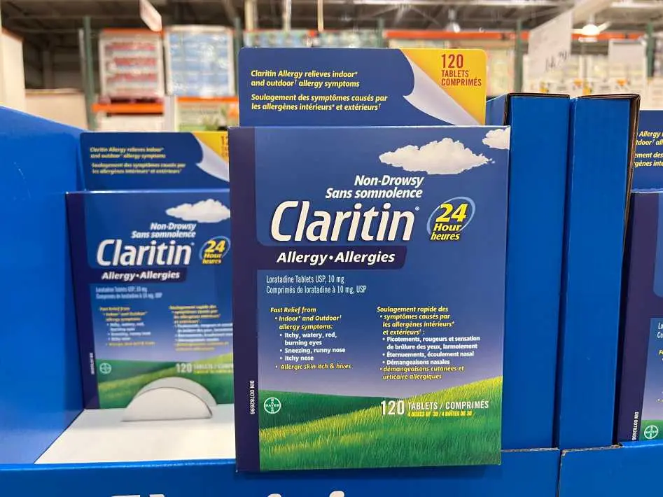 CLARITIN ALLERGY 10MG 120 TABLETS - Costco Canada (ITM 1001558)