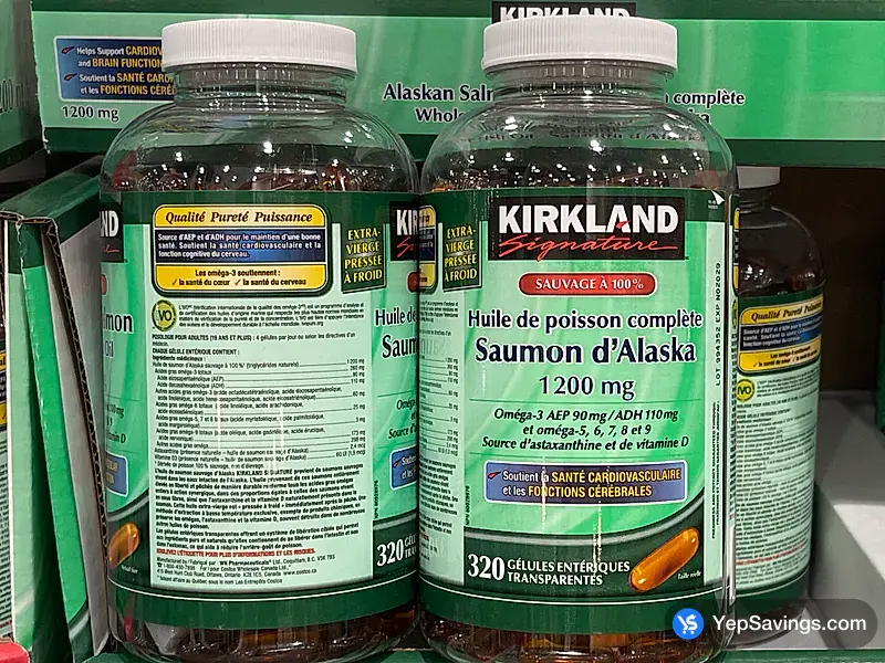 Costco KIRKLAND SIGNATURE 100% PURE ALASKAN SALMON OIL 320S