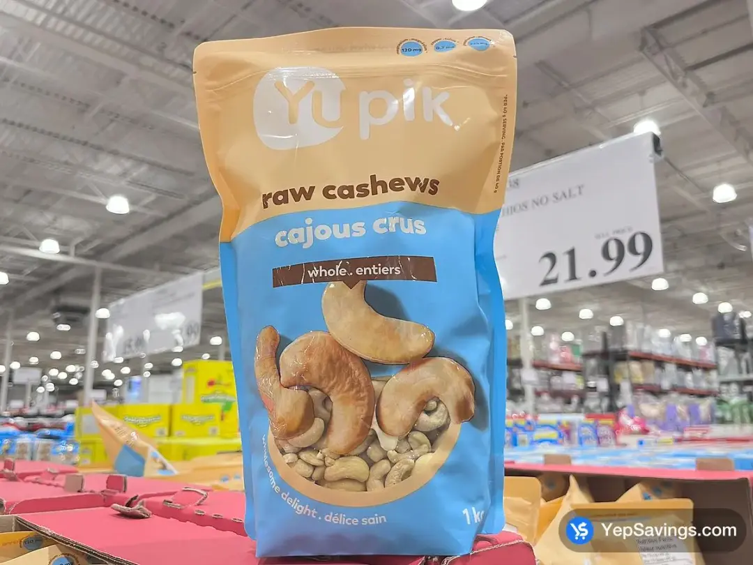 YUPIK RAW CASHEWS 1 kg - Costco Canada (ITM 1059668)