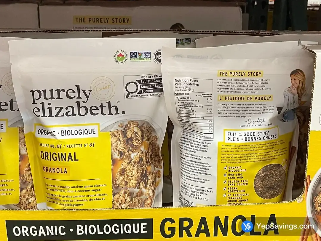 PURELY ELIZABETH GRANOLA 680 g - Costco Canada (ITM 1850468)