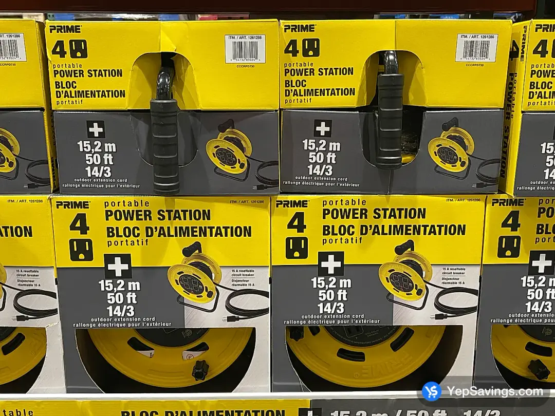 PRIME 50 FT CORD REEL 14/3 GAUGE - Costco Canada (ITM 1261286)