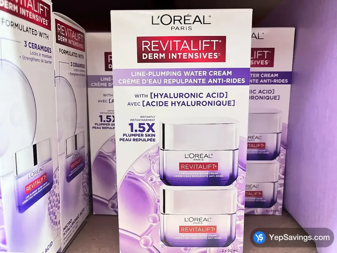 L'OREAL REVITALIFT WATER CREAM 2 x 50 mL - Costco Canada (ITM 1891646)