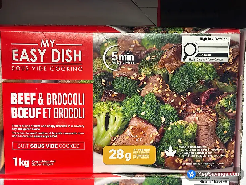 Costco MY EASY DISH BEEF AND BROCCOLI 1 kg