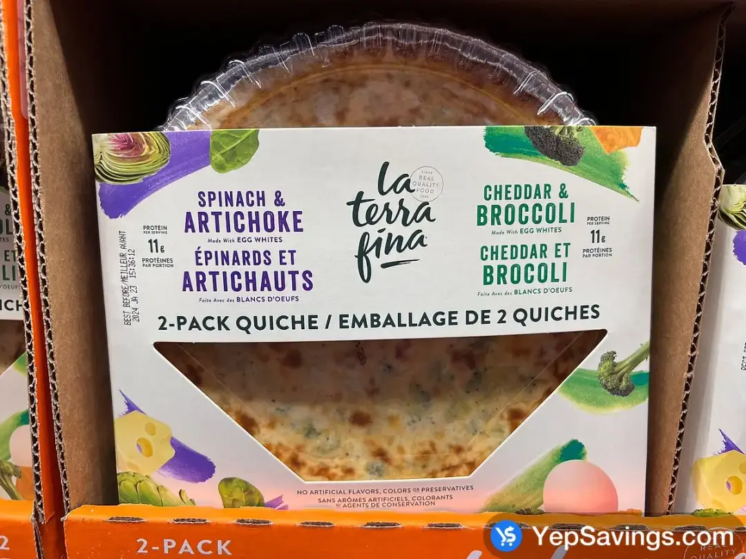 LA TERRA FINA VARITETY QUICHE 2 X 650 g - Costco Canada (ITM 423713)