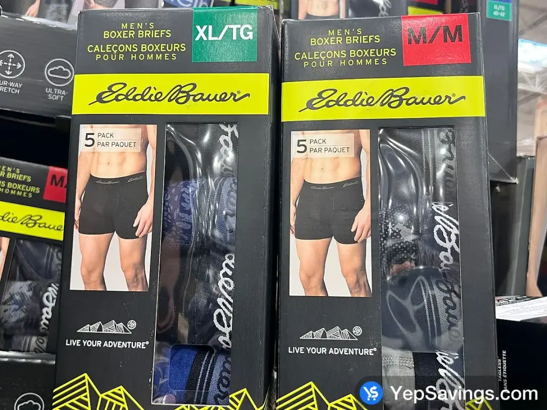 EDDIE BAUER BOXER 5PK +MENS SIZES S-XL - Costco Canada (ITM 1529240)
