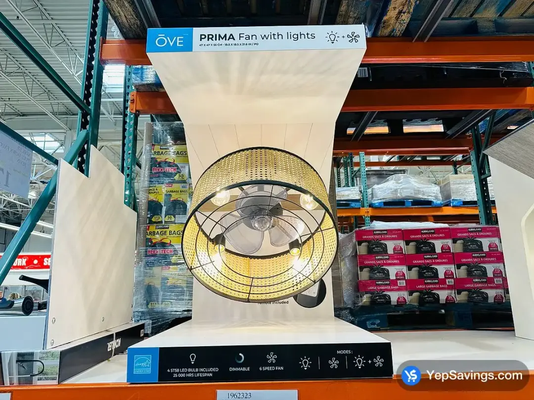 OVE 4 - LIGHT CEILING FAN PRIMA - Costco Canada (ITM 1962323)