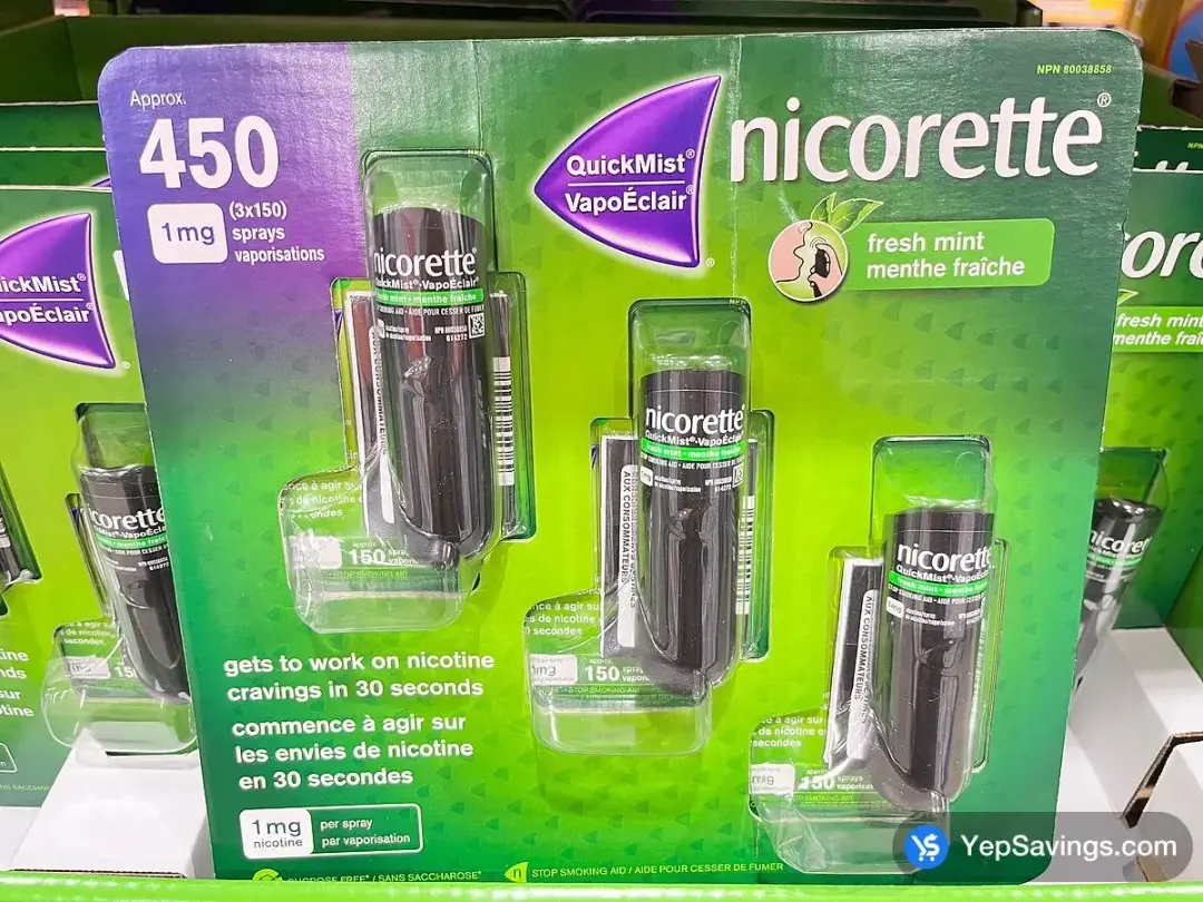 NICORETTE QUICK MIST PACK OF 3 - Costco Canada (ITM 1552657)