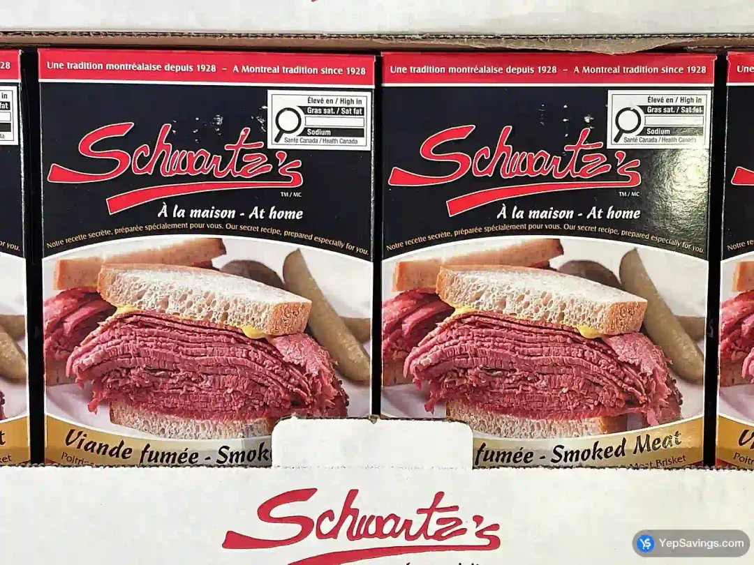 SCHWARTZ'S SMOKED MEAT POUCHES 6 x 175 g - Costco Canada (ITM 1012120)