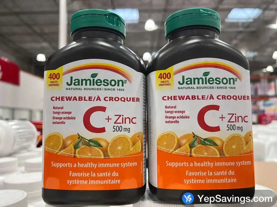 JAMIESON VITAMIN C+ZINC 500MG 400 TABLET - Costco Canada (ITM 3429202)