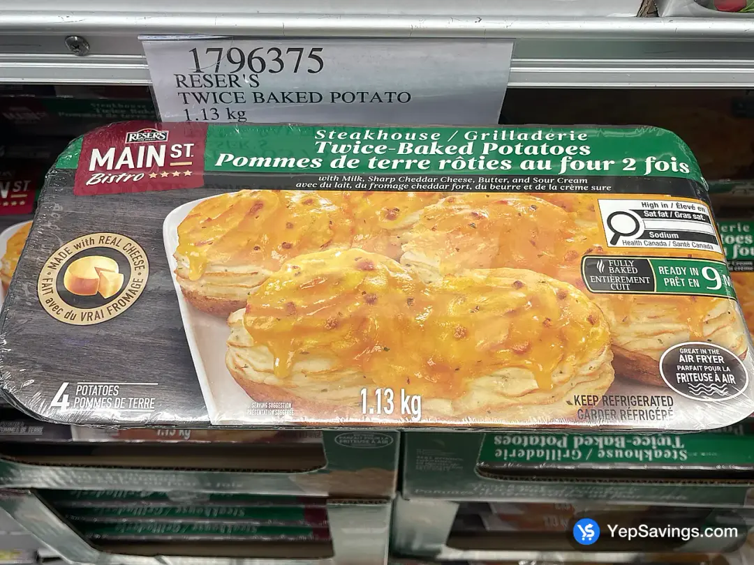 RESER'S TWICE BAKED POTATO 1.13 kg - Costco Canada (ITM 1796375)