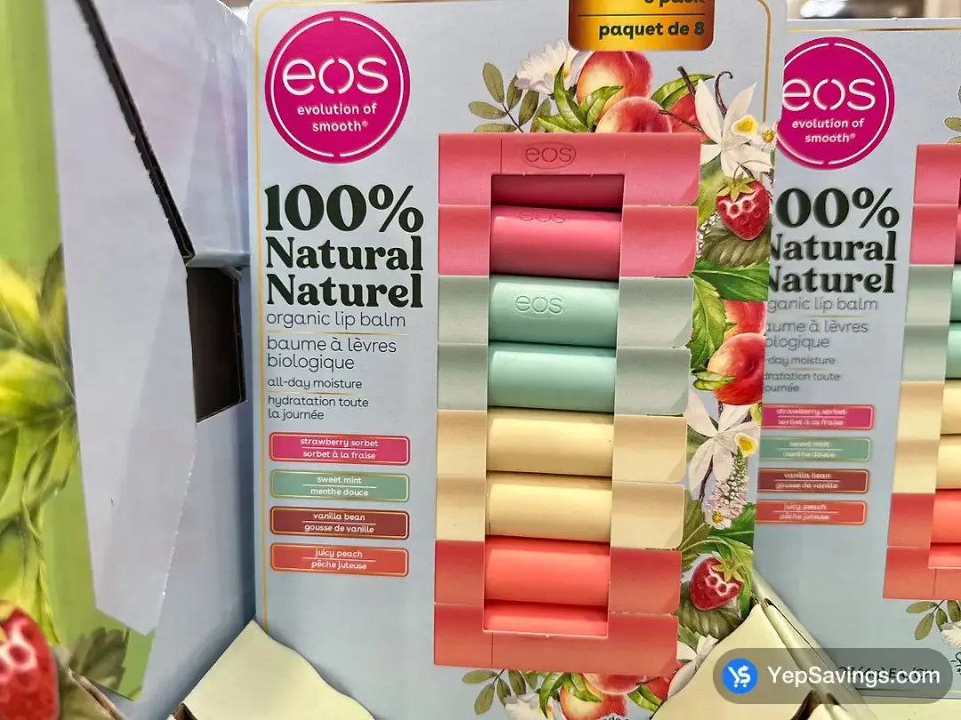 EOS ALL - NATURAL SHEA BALM PACK OF 8 - Costco Canada (ITM 3592024)