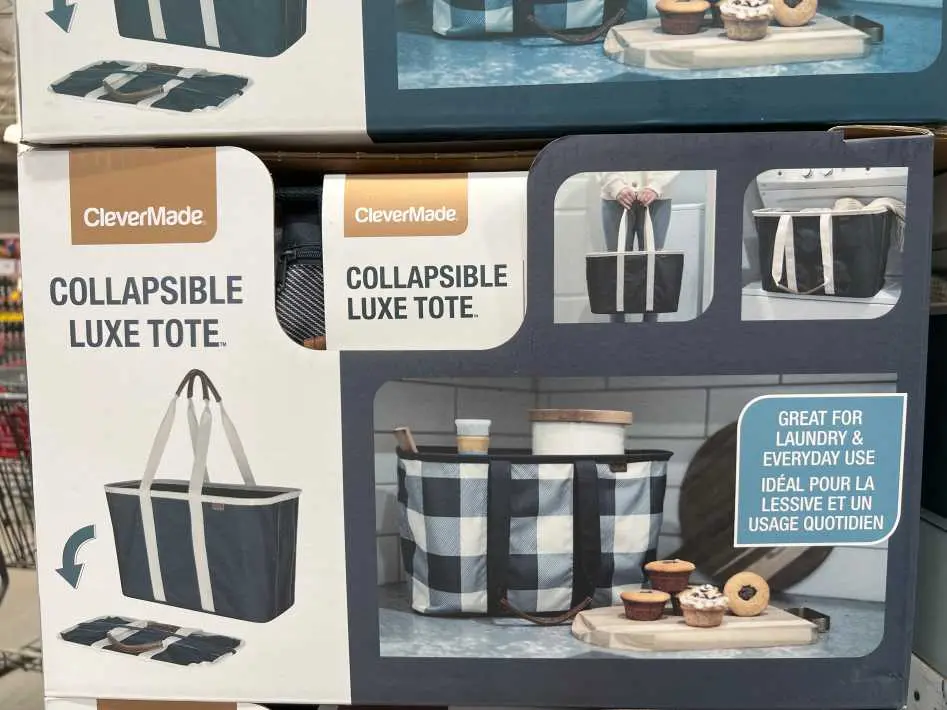 CLEVERMADE FOLDAWAY LUXE TOTE PACK OF 2 - Costco Canada (ITM 1063337)