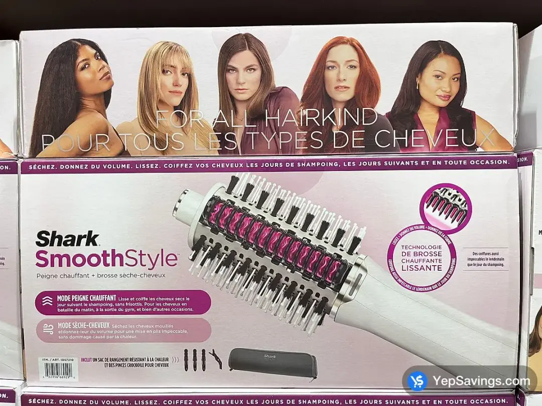 SHARK SMOOTHSTYLE HEATED COMB & BRUSH - Costco Canada (ITM 1057210)
