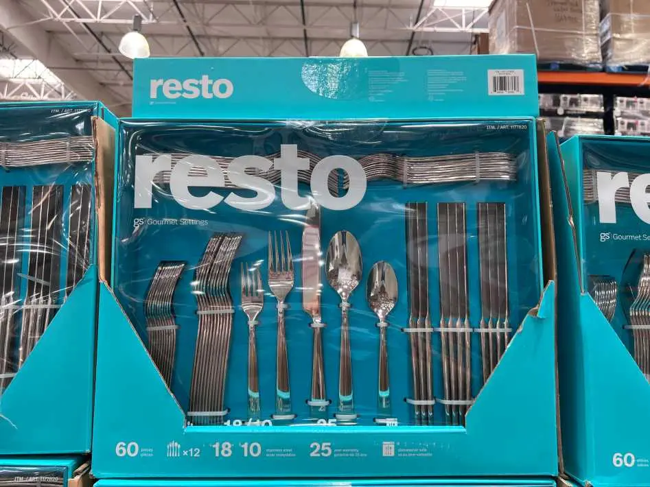 GOURMET SETTINGS RESTO FLATWARE 60 PIECES - Costco Canada (ITM 1177820)