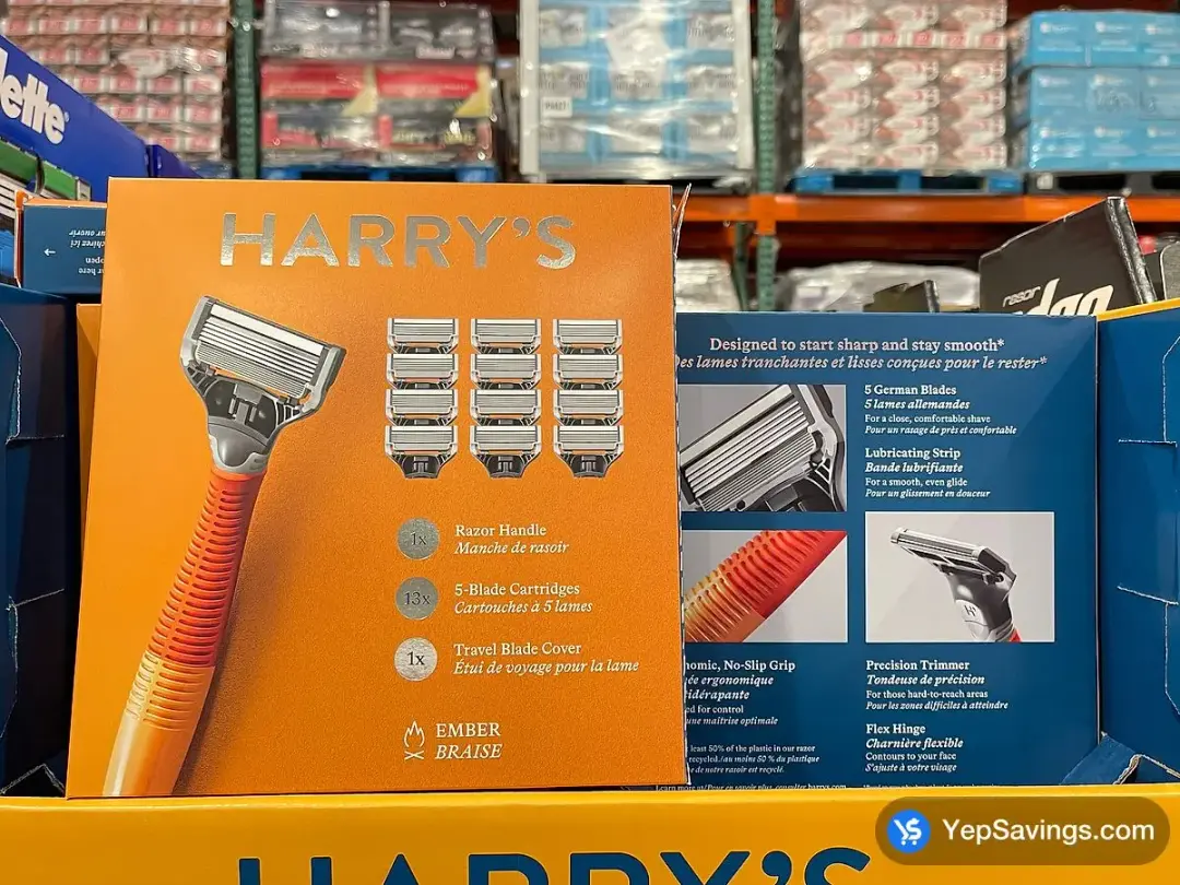 HARRY'S TRUMAN TRUMAN WET SHAVE RAZOR 13 CARTS + BLADE COVER - Costco Canada (ITM 1707664)