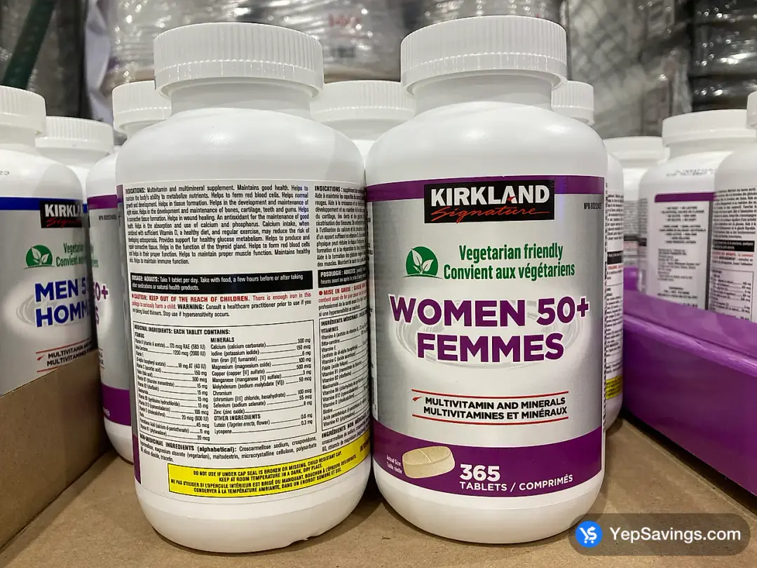 KS WOMEN 50+ MULTIVITAMIN& MINERAL 365 TABLETS - Costco Canada (ITM 7013050)