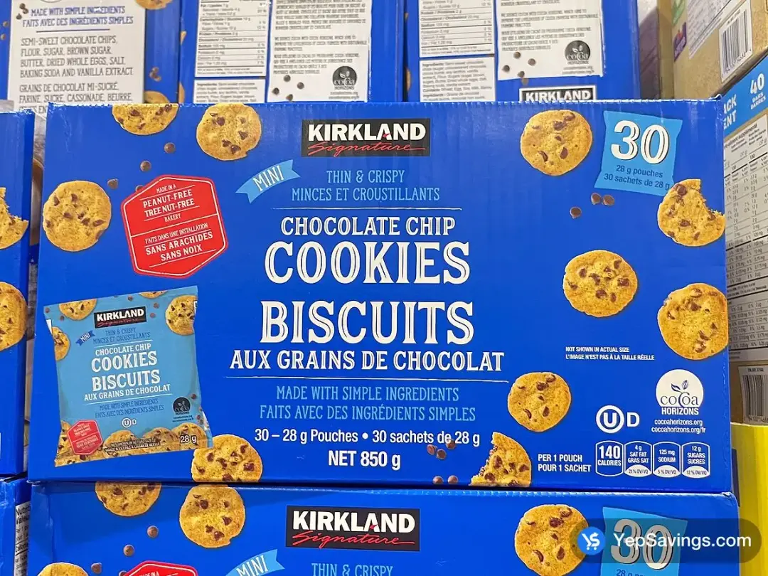 KIRKLAND SIGNATURE CHOCOLATE CHIP COOKIES 30 x 28 g - Costco Canada (ITM 5014935)
