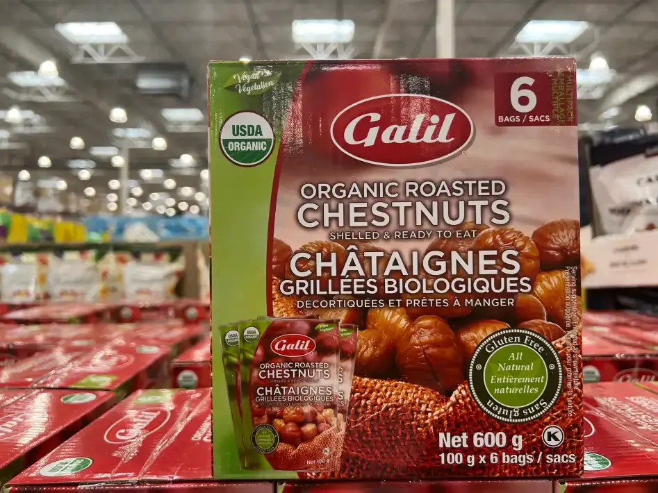 GALIL ORGANIC CHESTNUTS 6 x 100 g - Costco Canada (ITM 1092438)