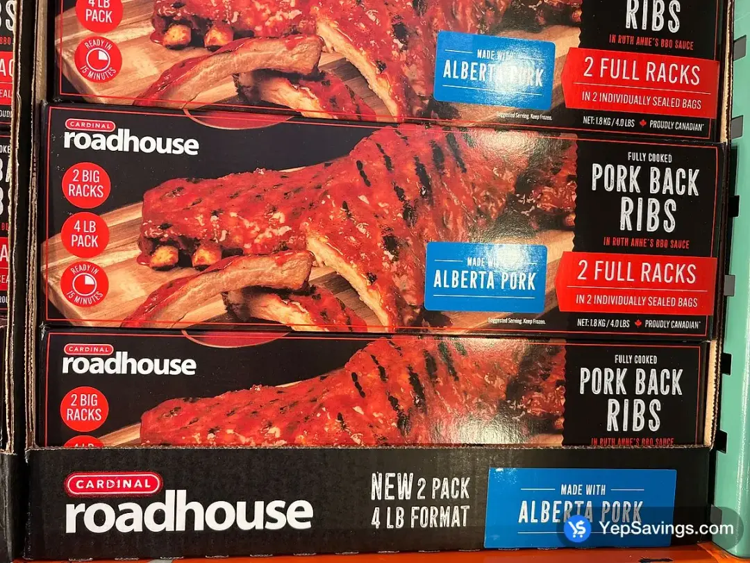 COSTCO ROADHOUSE PORK BACK RIBS 1.8 kg – (ITM 2107962)