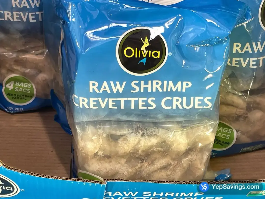 OLIVIA RAW SHRIMP 31/40 1.82 kg - Costco Canada (ITM 1035734)