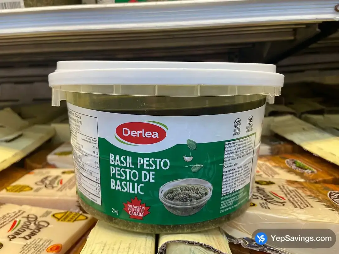 DERLEA FOODS BASIL PESTO 2 kg - Costco Canada (ITM 1258599)