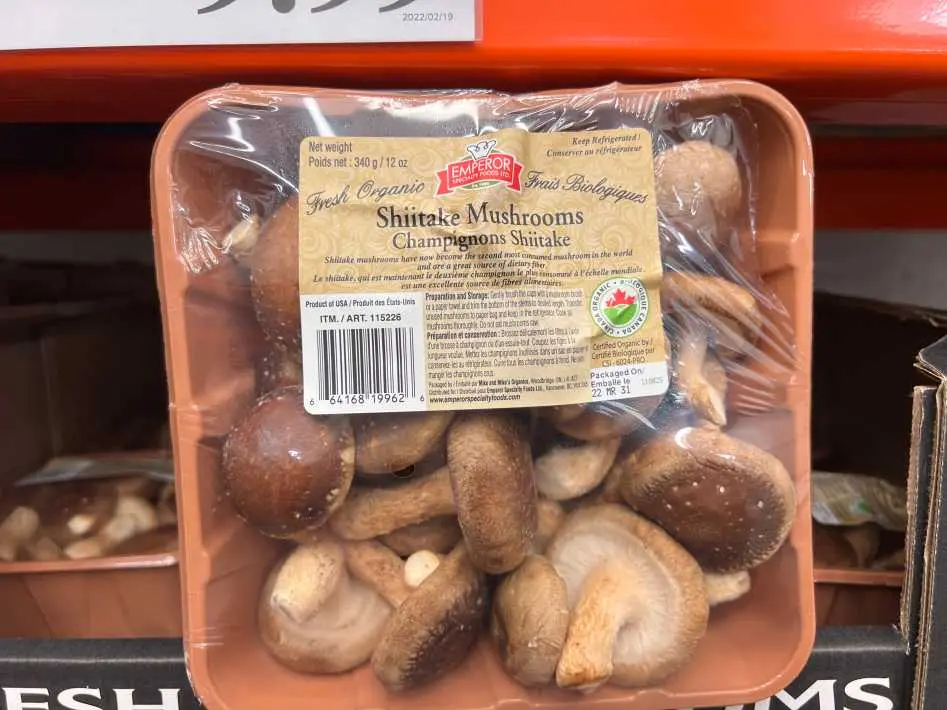 ORGANIC SHIITAKE MUSHROOMS PRODUCT OF USA - Costco Canada (ITM 115226)