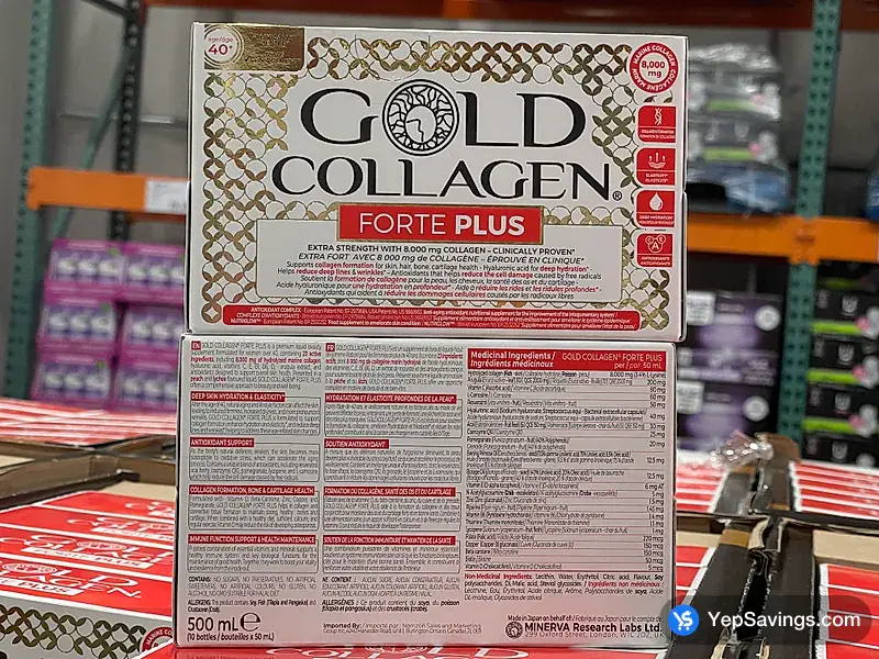 Costco GOLD COLLAGEN FORTE PLUS 10 x 50 mL BOTTLES
