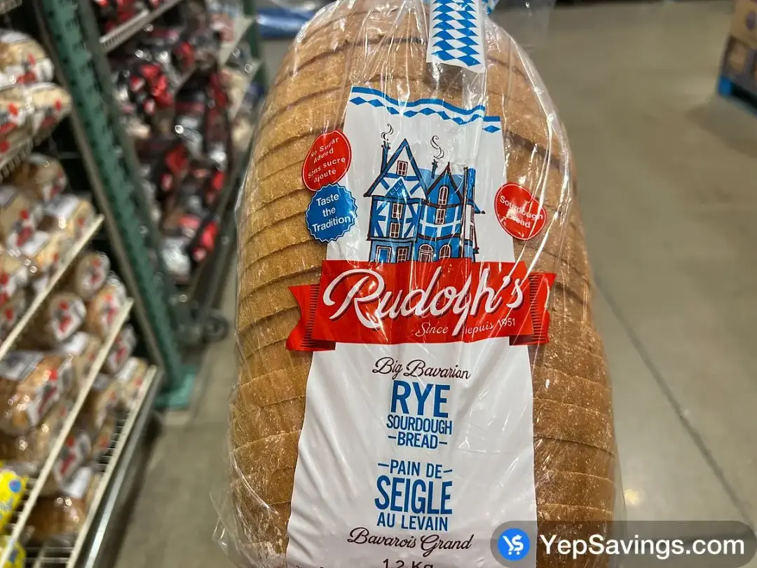 RUDOLPH'S BAKERY BAVARIAN RYE BREAD 1.2 kg D3 - Costco Canada (ITM 1109192)
