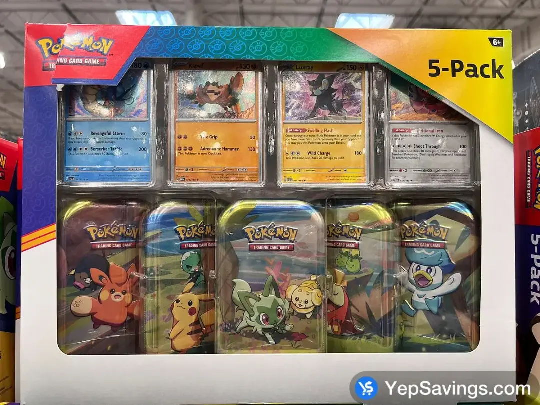 POKEMON 5 MINI - TINS PLUS 4 PROMO CARDS - Costco Canada (ITM 1046035)