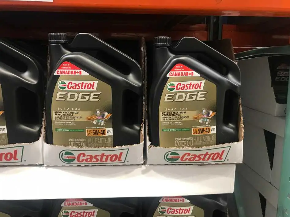 CASTROL EDGE 5W-40 SYNTHETIC OIL 5 LITRE - Costco Canada (ITM 1160355)