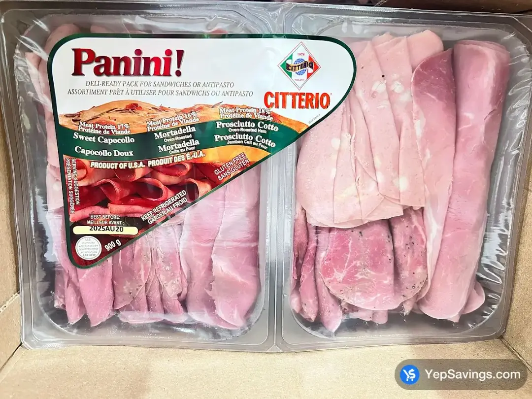 CITTERIO PANINI SLICED ASSORTED MEATS 900 g - Costco Canada (ITM 392383)