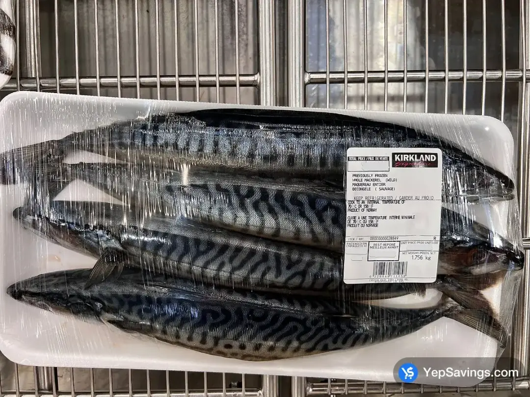PF MACKEREL (HEAD ON) WILD - Costco Canada (ITM 28849)
